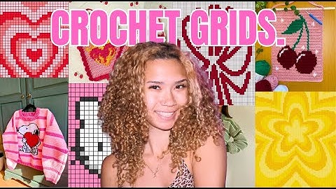 turn ANY photo into crochet grid to make crochet tapestries
