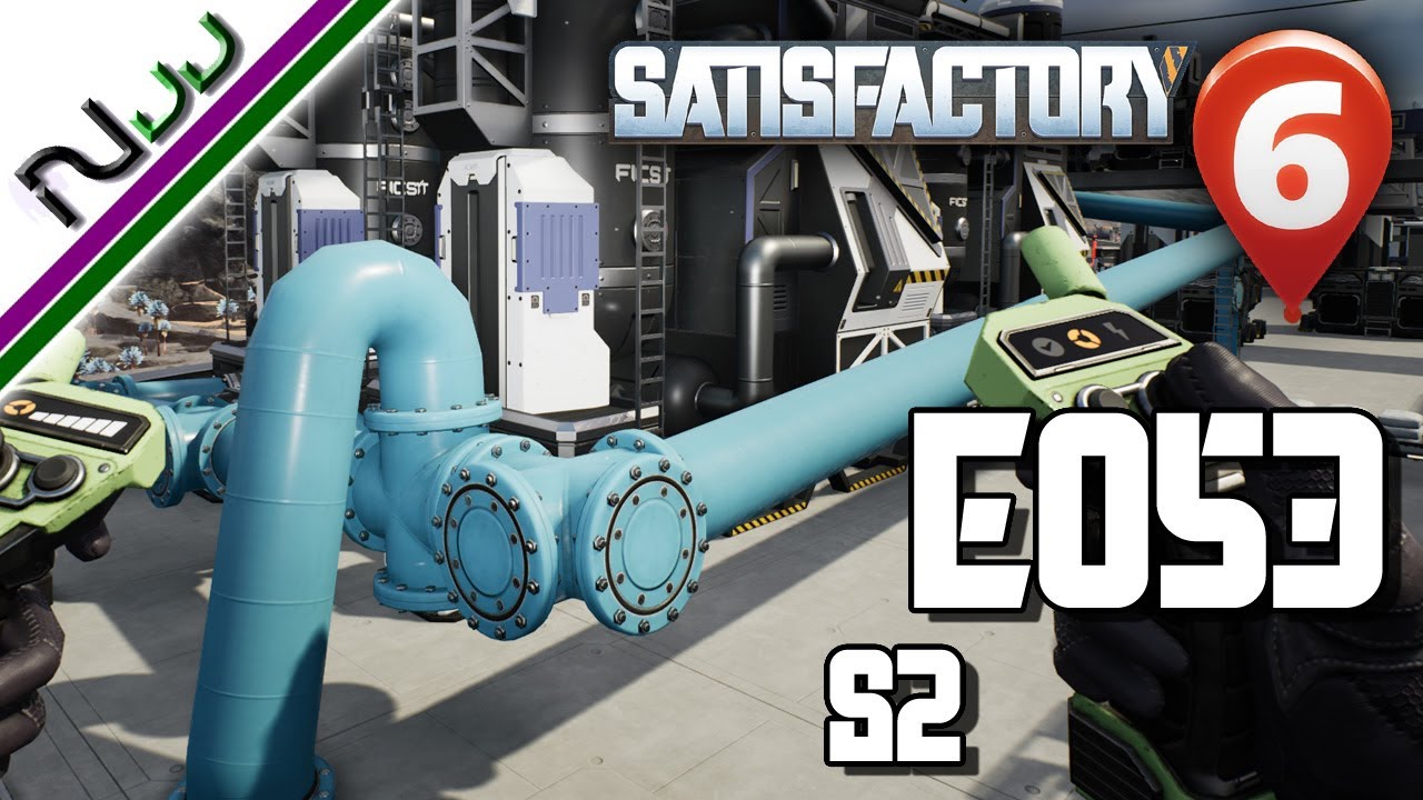 How to Aluminum Waste Water Gravity Assist - S2 E053 - Satisfactory Update 6 Lets Play
