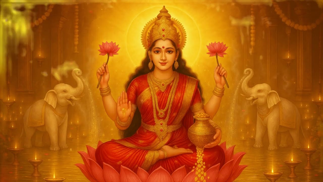 Divine Mahalakshmi Stuti – Lakshmi Devi Mantra for Abundance & Blessings | Lakshmi Aarti Vibes