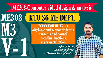 ME308 CADA, MODULE 3 VIDEO 1,