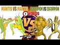 MANTIS VS MANTIS - ESCORPIÓN VS ESCORPIÓN | 2 VÍDEOS