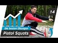 PISTOL SQUATS lernen in 30 Minuten - Einbeinige Kniebeuge | Calisthenics Tutorial | Andiletics