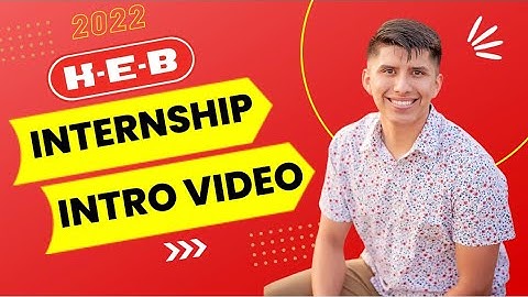 H‑E-B Internship Introduction