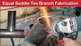 Pipe equal tee branch formula | Equal Saddle Formula |equal tee branch marking cutting fitting