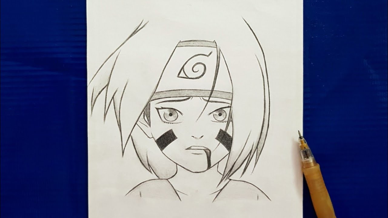 How to Draw Rin Nohara from Naruto (Naruto) Step by Step