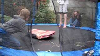 trampoline boogie boarding boys