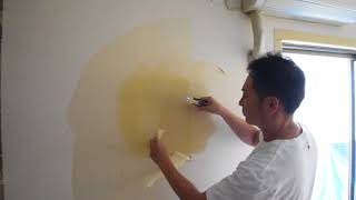 壁紙の剥がし方2 漆喰diy Youtube