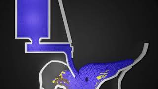 Particle Simulation #7 : Move Like Fluid Simulation Toilet Scene