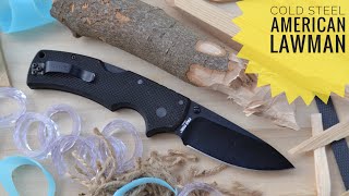 тест ножа Cold Steel American Lawman AUS 8 / test