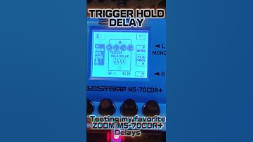 TRIPPY BOOPS! TRIGGER HOLD DELAY | ZOOM MS-70CDR+ ✨ #ambient #shoegaze #glitch #zoom #pedalboard