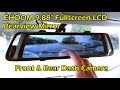 EHOOM A10 Fullscreen LCD Rearview Mirror Front Rear Dashcam
