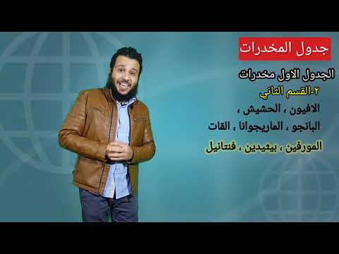 فيديو: ما هو جدول ح المخدرات؟