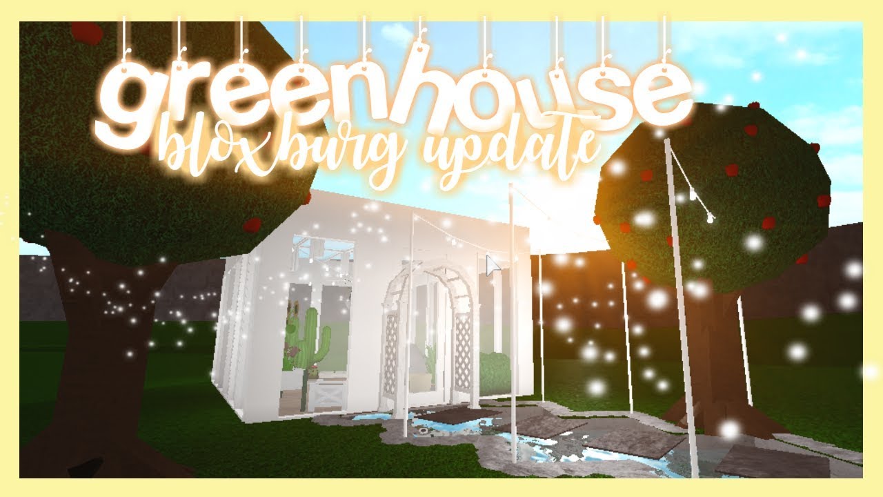 0 7 6 Bloxburg Gardening Update Tour Green House Speedbuild - greenhouse glass house finished o roblox bloxburg