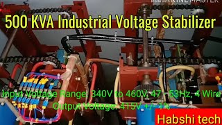 500 KVA Automatic voltage controller / inside view of stebllizer / Industrial Voltage Stabilizer