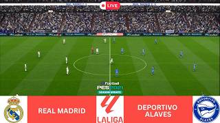 ⚽ REAL MADRID vs DEPORTIVO ALAVES - LIVE SPAIN LA LIGA 25/26 PES 2021
