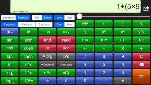 Using the Talking Scientific Calculator app with VoiceOver