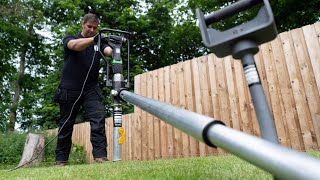 No More Digging • Professional Ground Screw Installers • Eibenstock EHD 2000