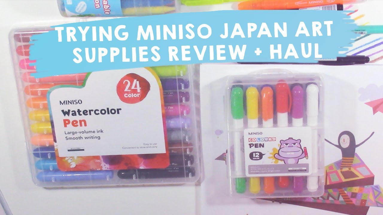 Miniso Watercolor Pen Review + Demo 