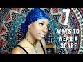 7  Trendy Ways To Wear A Scarf| With Locs! (Very Easy)