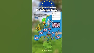 Most Learned Language On Duolingo #history #europe #geography #map