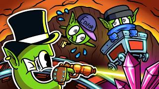 These Dumb Goblins Mine with Lasers and Crash Minecarts!