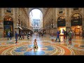 MILAN Piazza DUOMO & Vittorio Emanuele II GALLERY [2021] Italy walking tour 4k