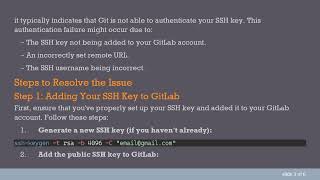 Resolving the Permission denied (publickey) Error When Connecting to Your Remote Git Repository