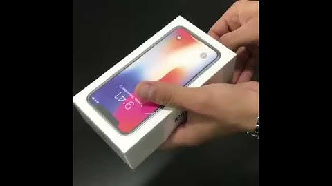 iPhone X unboxing