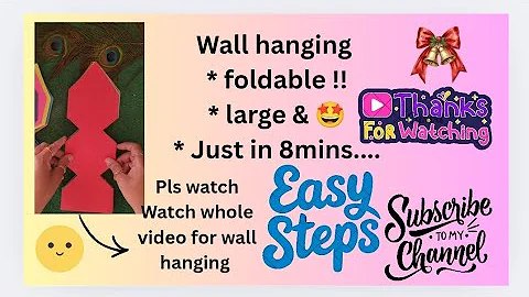 Wall hanging craft ideas easy | Christmas decoration craft | DIY home decor 😍 