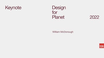 Keynote: William McDonough