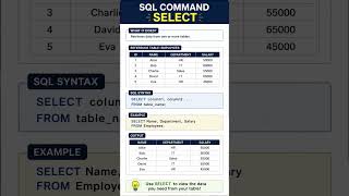 SQL SELECT Command Explained. #learnsql #sql #sqlserver #select