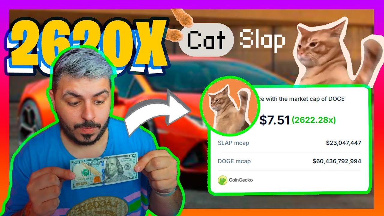 CATSLAP 😾 CON ESTA NUEVA MEMECOIN ME PODRIA COMPRAR UN LAMBO? 👀💎
