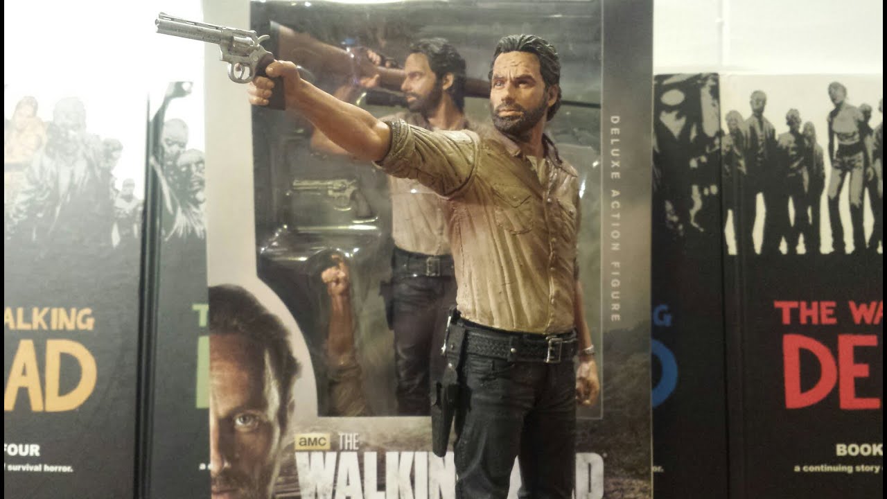 figurine the walking dead rick grimes vigilante edition deluxe 25cm  figurines