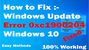 How To Fix Windows Update Error 0xc1900204 In Windows 10 | 2004 Windows Update Error 0xc1900204 |