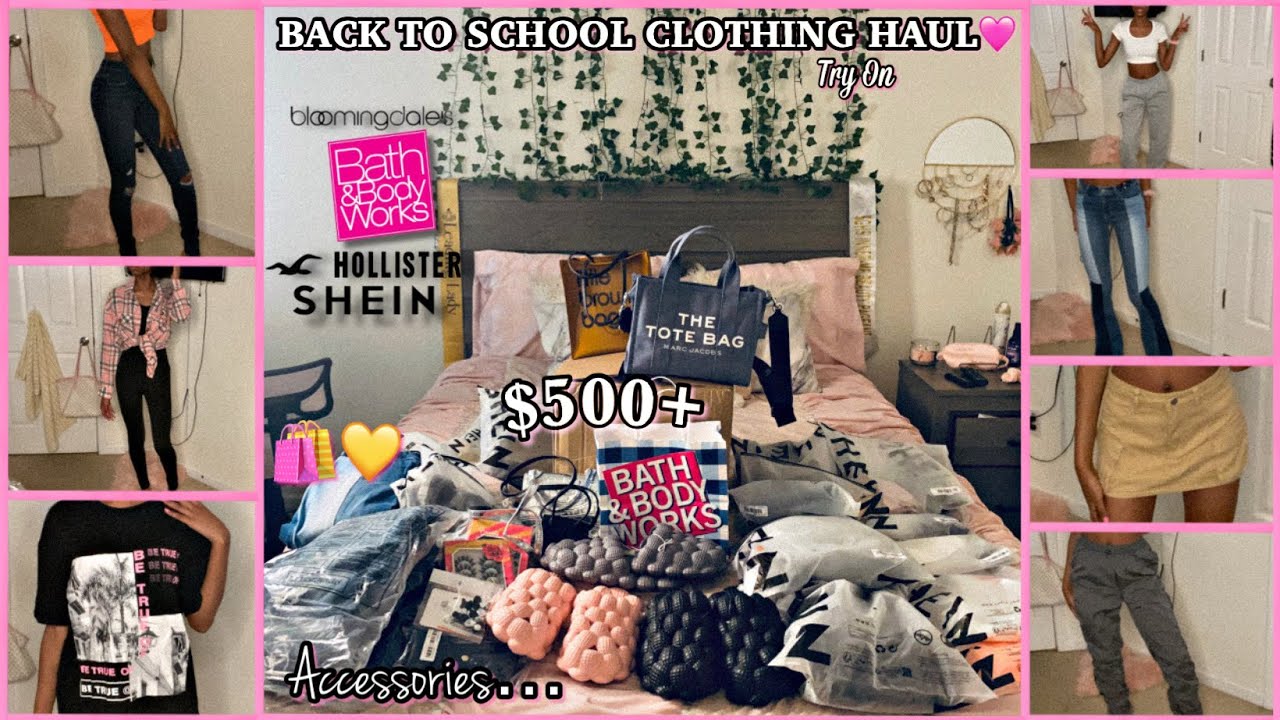 HUGE BACK TO SCHOOL CLOTHING TRY ON HAUL 2023💛🛍️ | Ft. Shein, Hollister and More. | Myla Amari