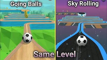 Going Balls VS Sky Rolling Ball  Same Level Gameplay #81