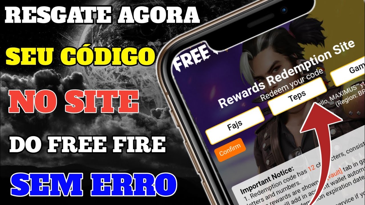 Notícias - Codiguins Free Fire 2022: códigos pra resgatar no site Rewards