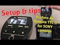 Profoto  Air Remote TTL-S for Sony - Setup & Tests - Tips & Tricks