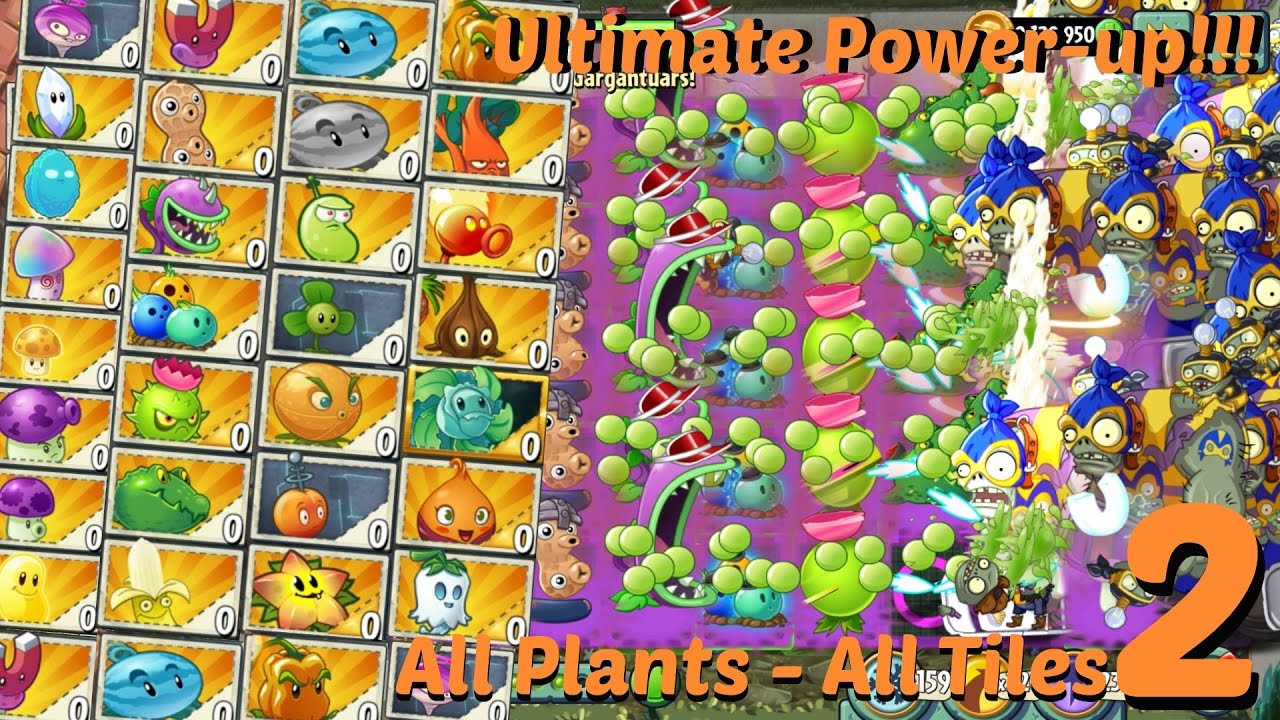 Plants vs Zombies 2 MOD: All Plants Premium Mastery 999999 Vs All Freakin'  Zomboss 