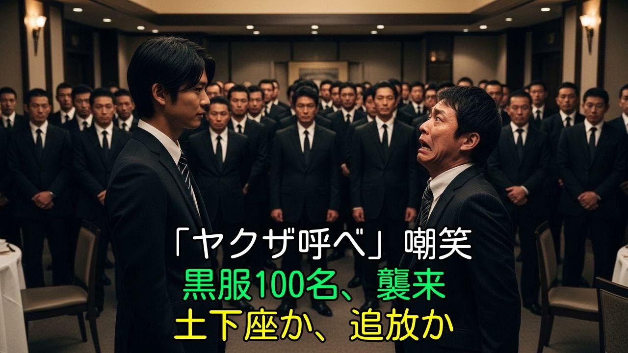【スカッと】同窓会で元いじめっ子「ヤクザのパパ呼んでみろやw」15分後、黒服100名軍団が現れ…