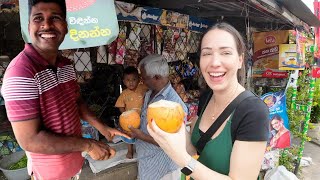 My First Impressions of Sri Lanka 🇱🇰 I Tried Delicious Chicken Curry and Thambili! 😋