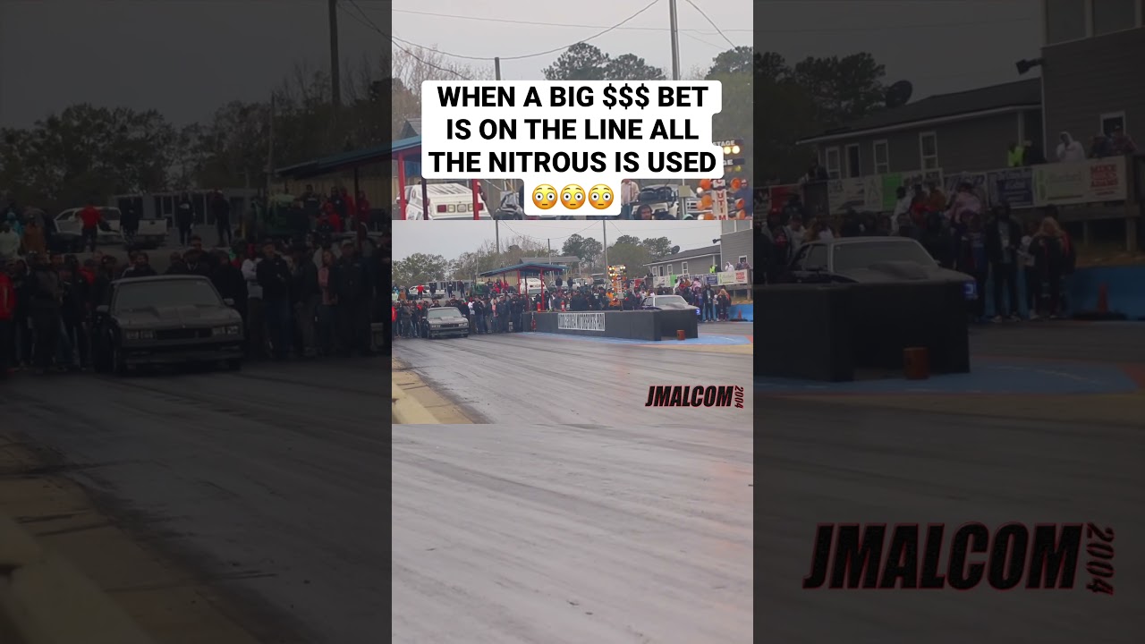 When a big bet happens in grudge racing ALL the nitrous is used