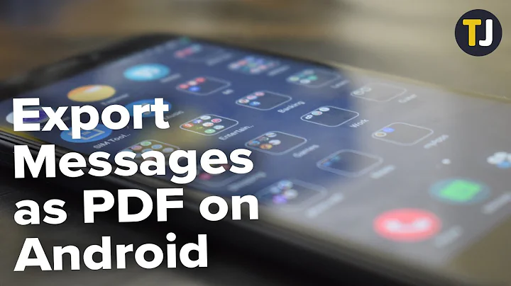 How to Export Text Messages From Android as a PDF