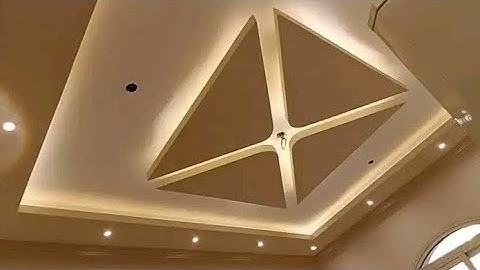 Draw four triangle design | pop false ceiling design | paper drawing