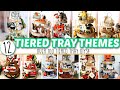 Over 100 tiered tray diys  hours of tiered tray decor inspo for every season  holiday