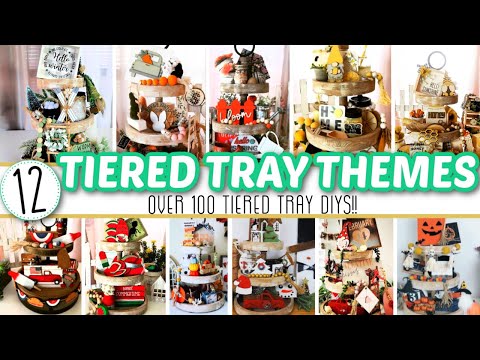 OVER 100 TIERED TRAY DIYS!! | Hours Of Tiered Tray Decor Inspo For Every Season & Holiday!