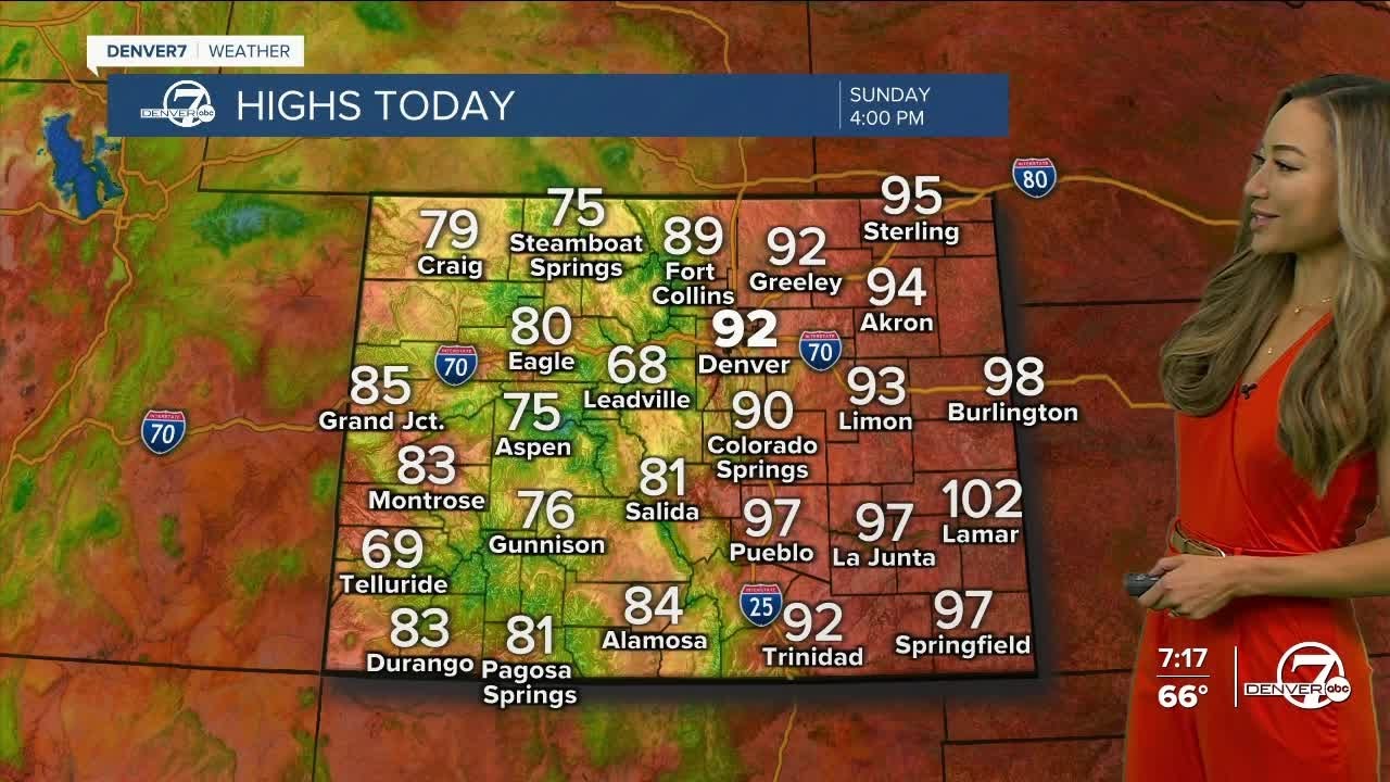 Warm, with a few storms Sunday - YouTube