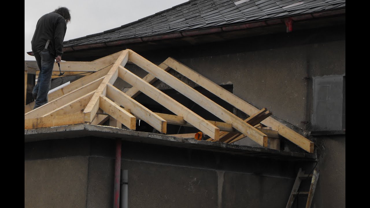 Výroba sedla nárožní krokve pomocí Swanson Speed Square - Tesařský spoj krovu střechy