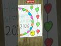 Greeting Card For New Year 2026 | New Year Card Drawing 2026 | Merry Christmas #art #christmas