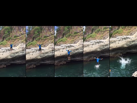 Cliff Jumping At Playa La Caleta Bataan Youtube